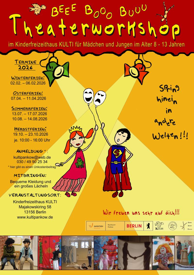 BeeeBoooBuuu Theaterworkshops 2026 KULTI Pankow